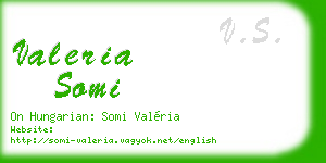 valeria somi business card